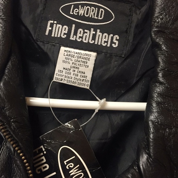 100% Leather mens coat BRAND NEW WITH TAGS - Picture 2 of 3